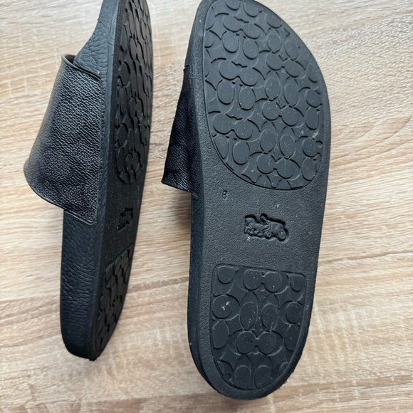 Women’s Coach Udele Sport Slide in Charcoal Black - Size 8 - Picture 7 of 8